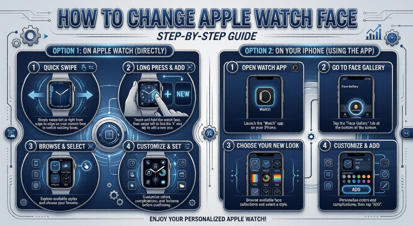how to change face on apple watch