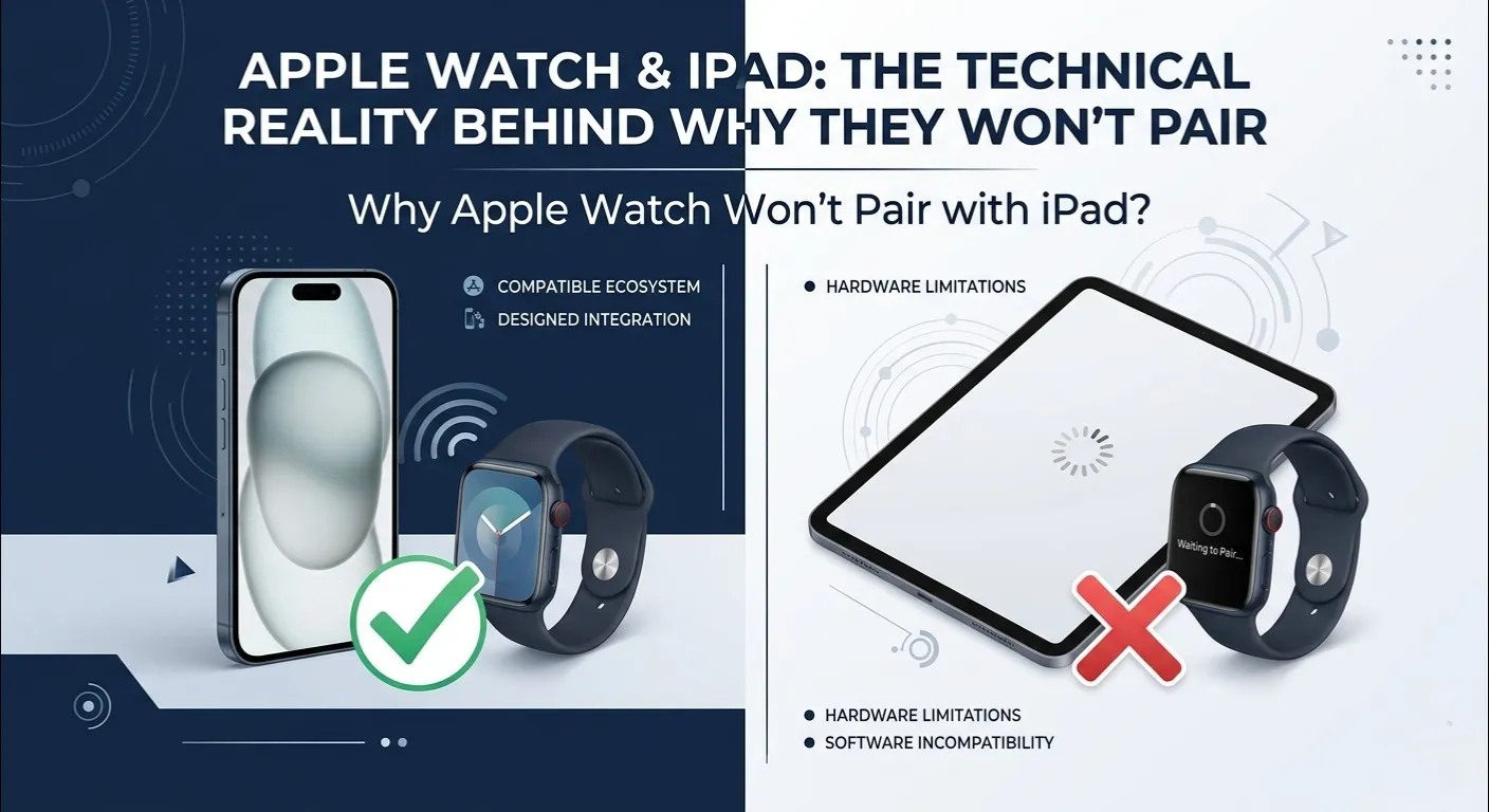 Why Apple Watch Won't Pair with iPad?