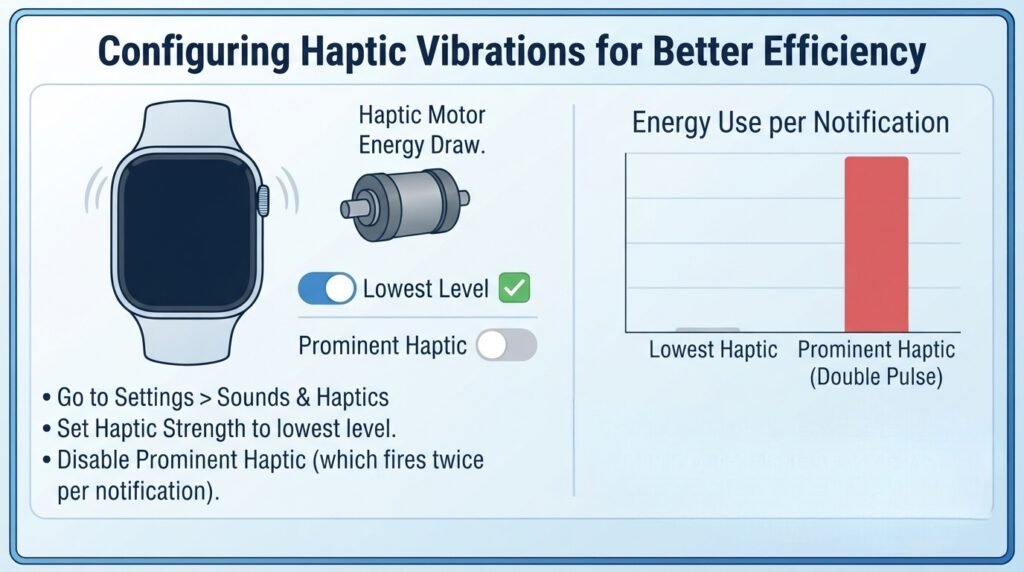 Configuring Haptic Vibrations for Better Efficiency