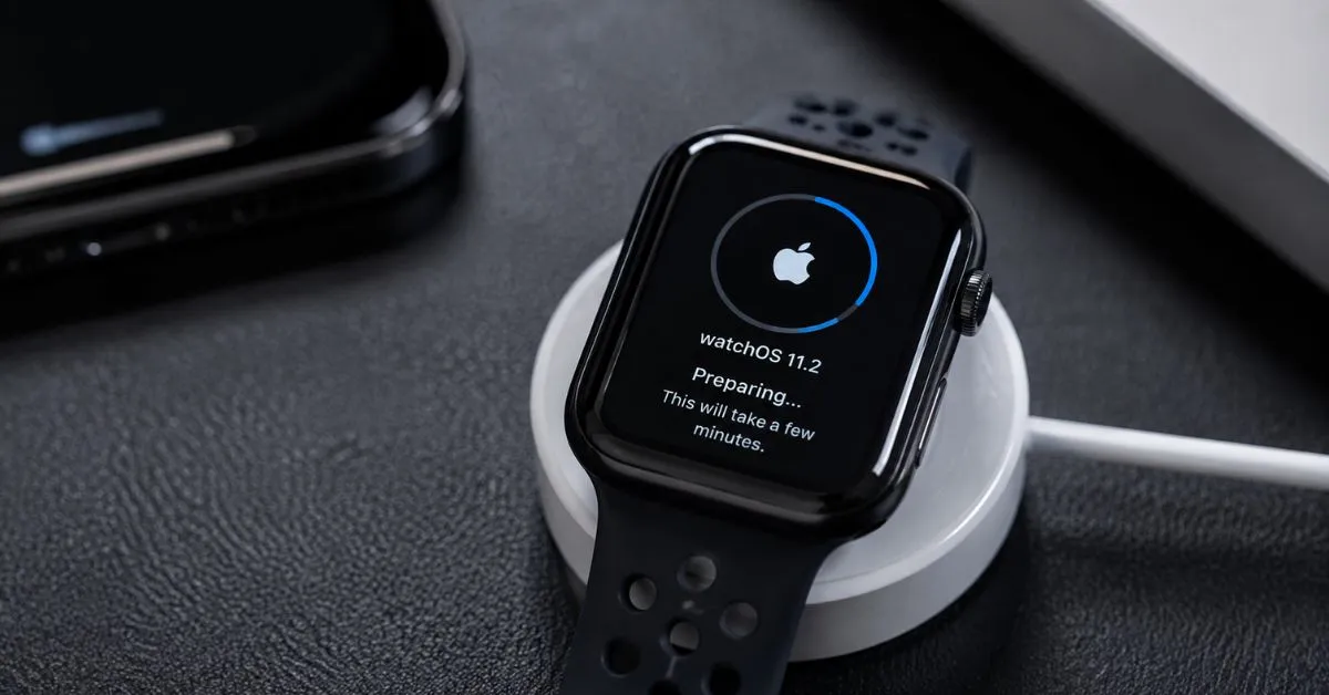 apple watch update stuck on preparing